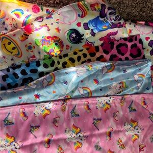 Like New Lisa Frank x Kitsch satin pillowcases (set of 4)